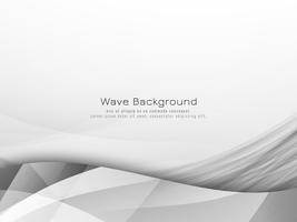 Abstract grey wavy background vector