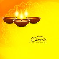 Abstract religious Happy Diwali background vector