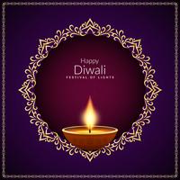 Abstract Happy Diwali Indian festival background design vector