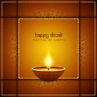 Fondo decorativo abstracto artístico feliz diwali vector