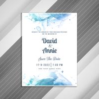 Abstract stylish wedding invitation card template
