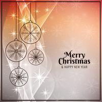 Abstract bright Merry Christmas background vector