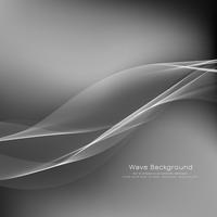 Abstract stylish grey wave background vector