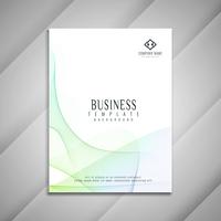 Abstract stylish wavy business brochure template design vector