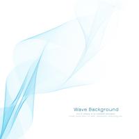 Abstract blue wavy modern background design vector