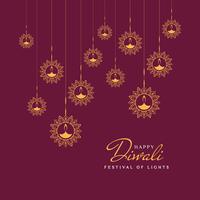 Abstract Happy Diwali background vector