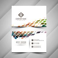 Abstract colorful business card template vector