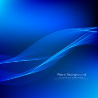 Abstract blue wave background vector