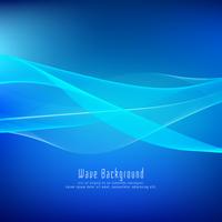 Abstract blue wave background vector