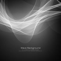 Abstract grey wave elegant background vector