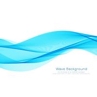 Abstract blue wave design elegant background vector