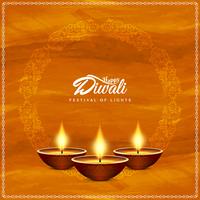 Abstract stylish Happy Diwali festival greeting background vector