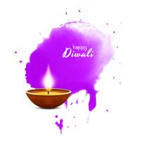 Fondo de saludo de Diwali feliz religioso abstracto vector