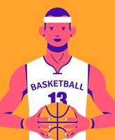 Ilustración de baloncesto vector