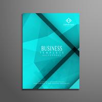 Abstract polygonal business brochure template vector