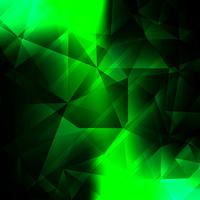 Fondo verde brillante abstracto del polígono vector