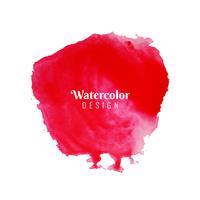 Abstract red watercolor stroke design background vector