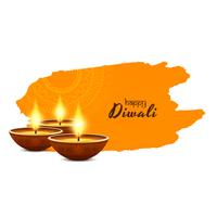 Abstract religious Happy Diwali greeting background vector