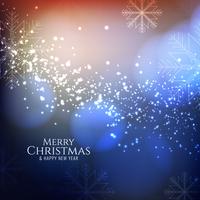 Abstract glowing Merry Christmas background vector