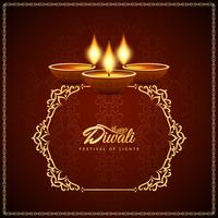 Abstract artistic Happy Diwali decorative background vector