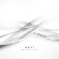 Abstract elegant grey wave background vector