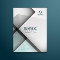 Abstract polygonal elegant business brochure template vector