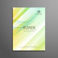 Abstract colorful polygon business brochure template vector