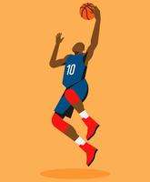 Ilustración de baloncesto vector