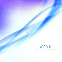 Abstract stylish blue wave background vector