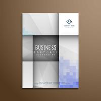 Abstract stylish polygonal business brochure template vector