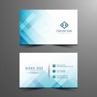Abstract stylish geometric business card template vector