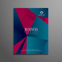 Abstract geometric business brochure template  vector