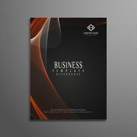 Abstract wavy business brochure template vector