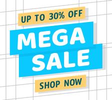 Mega Sale vector