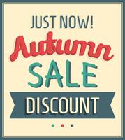 Autumn Sale vector