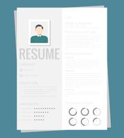 Resume Paper vector