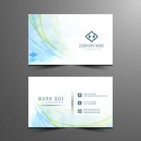 Abstract stylish business card template vector