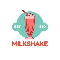 Diner Milkshake Logo vector