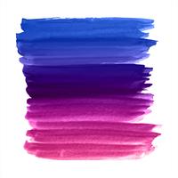 Elegant colorful watercolor stroke design vector