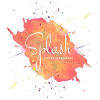 Elegant colorful watercolor spalsh design vector