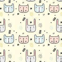 Childish Doodle Pattern vector