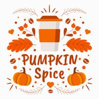 Pumpkin Spice Background Vector