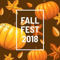 Fall Fest Background Vector