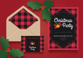 Christmas Party Invitation Template Vector