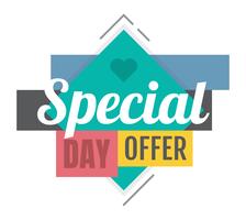 Oferta especial vector