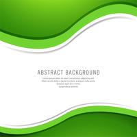 Abstract stylish green wave background
