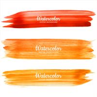 Modern hand draw watercolor strokes background vector