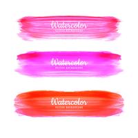 Abstract colorful watercolor strokes background vector