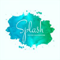 Vector de diseño hermoso splash acuarela