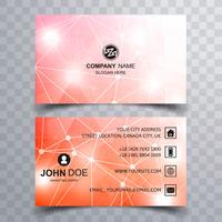 Abstract colorful polygon business card background vector